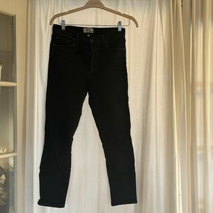Agolde washed black straight leg jeans